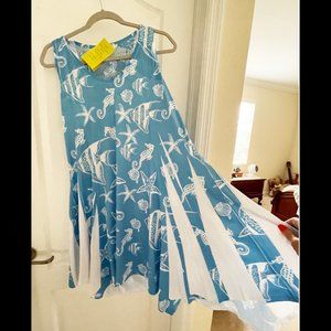 Seashell Print Summer Dress